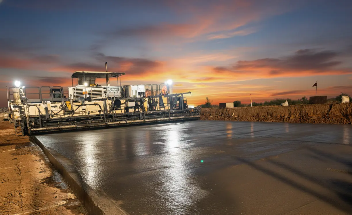 PQC LAYING AT NHAI KOLHAPUR PROJECT